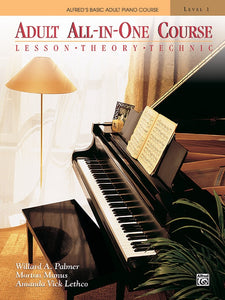 Alfred Music Alfred's Basic Adult Piano Course Adult All In One Course Level One