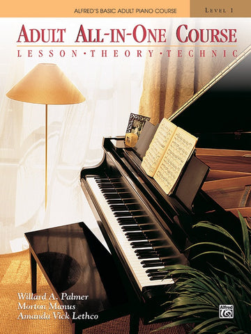 Alfred Music Alfred's Basic Adult Piano Course Adult All In One Course Level One