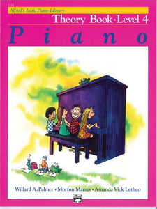 Alfred's Basic Piano Library Theory Book Level 4