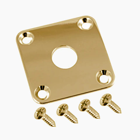 Allparts AP-0633-002 SQUARE JACKPLATE FOR LES PAUL Gold