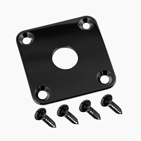 Allparts AP-0633-023 SQUARE JACKPLATE FOR LES PAUL Black