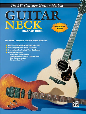 The 21st Century Guitar Method Guitar Neck Diagram Book Perforated Pages