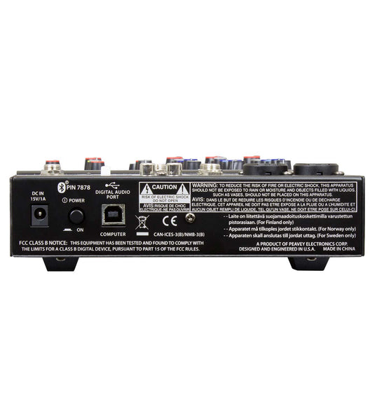 Peavey PV® 6BT Compact Mixer 6 Channel with Bluetooth