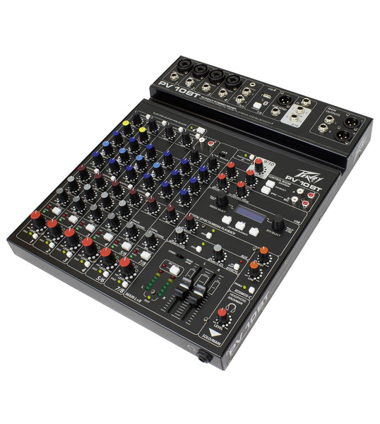 Peavey PV® 10BT Compact 10 Channel Mixer with Bluetooth