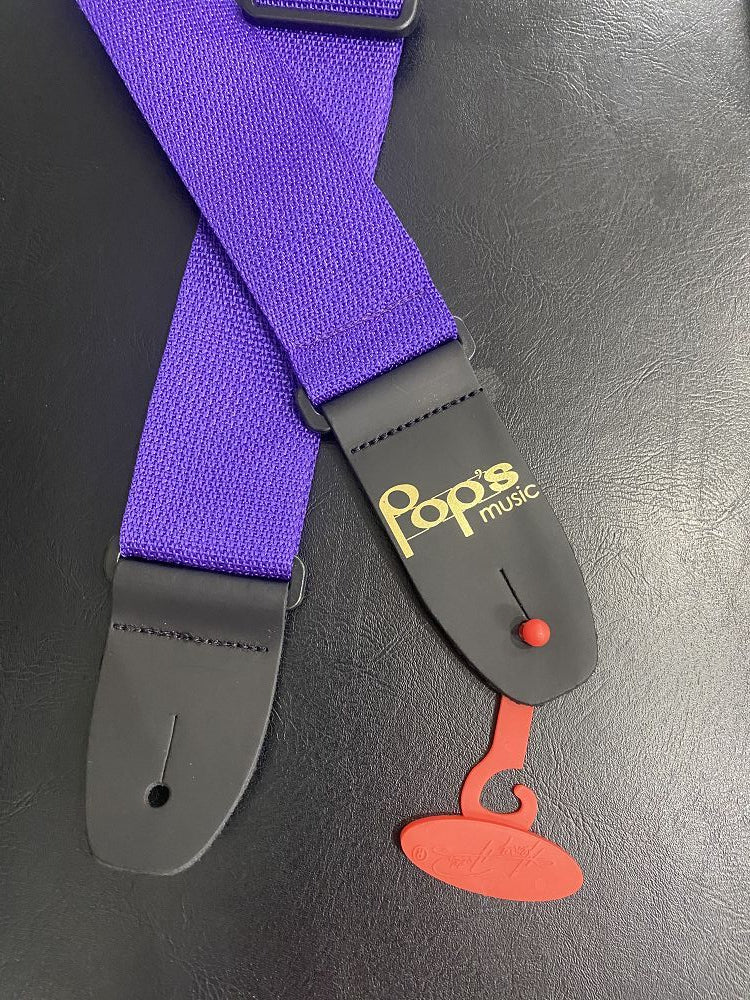 M8POLY-PUR Pop's Logo Strap