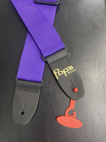 M8POLY-PUR Pop's Logo Strap