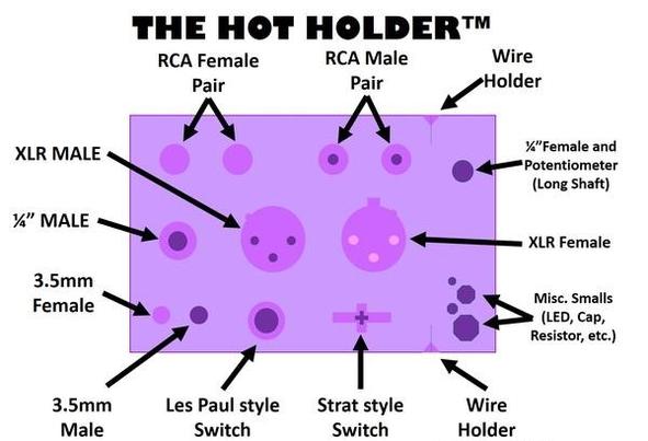 Allparts LT-4857-000 HOT HOLDER WITH ALLPARTS LOGO