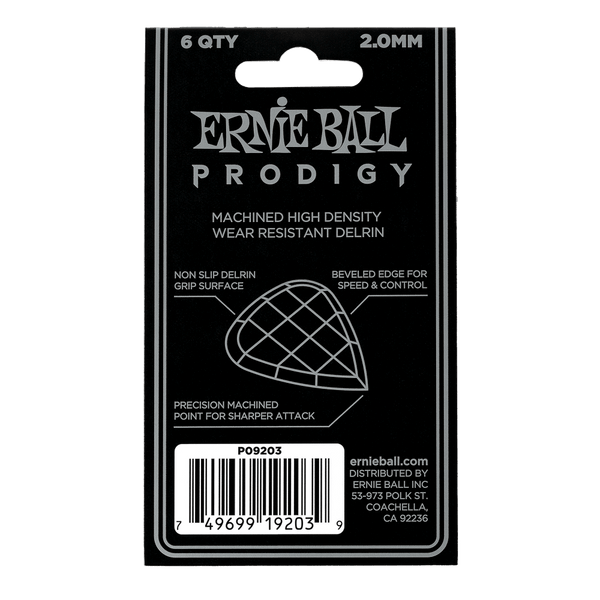 Ernie Ball 9203 Prodigy Mini 2.0mm 6 Pick Pack