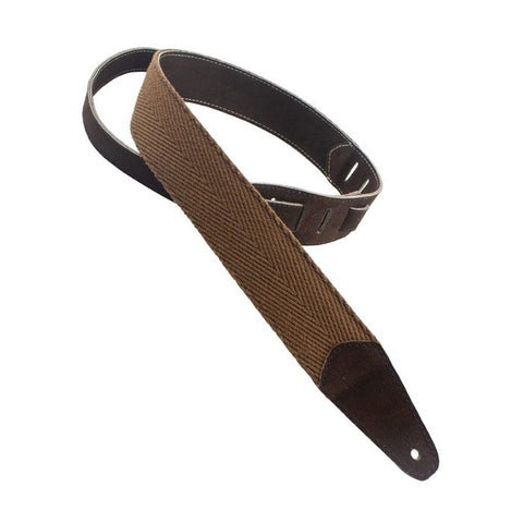 Henry Heller HPCL-BRN 2" HENRY HELLER FASHION COTTON SERIES Guitar Strap