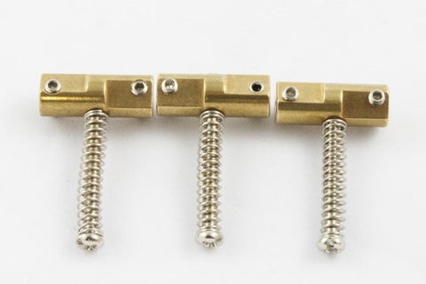 Allparts BP-2327-008 WILKINSON COMPENSATED BRASS SADDLE SET FOR TELECASTER®