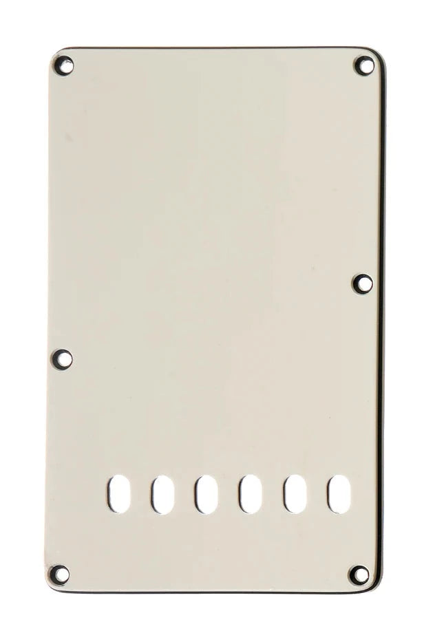 Allparts PG-0556-035 TREMOLO SPRING COVER BACKPLATE White 3 Ply