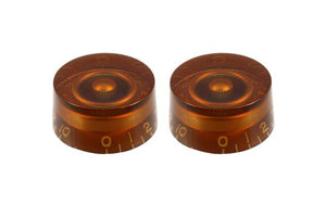 Allparts PK-0130-022 SET OF 2 VINTAGE-STYLE SPEED KNOBS Amber
