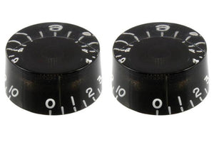 Allparts PK-0130-023 SET OF 2 VINTAGE-STYLE SPEED KNOBS Black
