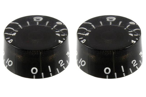 Allparts PK-0130-023 SET OF 2 VINTAGE-STYLE SPEED KNOBS Black