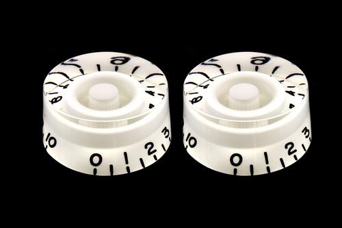 Allparts PK-0130-025 SET OF 2 VINTAGE-STYLE SPEED KNOBS White