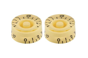 Allparts PK-0130-028 SET OF 2 VINTAGE-STYLE SPEED KNOBS Cream