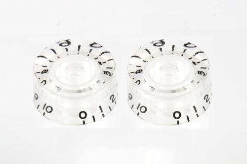 Allparts PK-0130-031 SET OF 2 VINTAGE-STYLE SPEED KNOBS Clear
