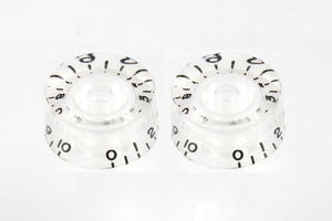 Allparts PK-0130-031 SET OF 2 VINTAGE-STYLE SPEED KNOBS Clear