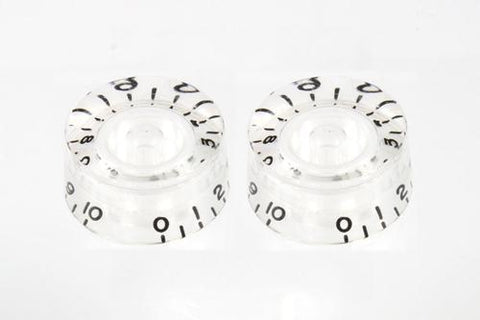 Allparts PK-0130-031 SET OF 2 VINTAGE-STYLE SPEED KNOBS Clear