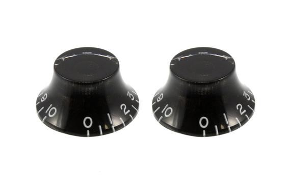 Allparts PK-0140-023 SET OF 2 VINTAGE-STYLE BELL KNOBS Black
