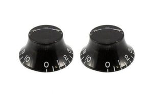 Allparts PK-0140-023 SET OF 2 VINTAGE-STYLE BELL KNOBS Black