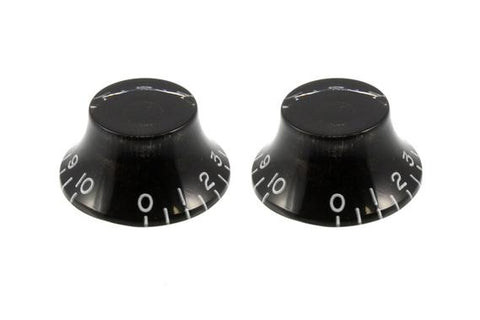 Allparts PK-0140-023 SET OF 2 VINTAGE-STYLE BELL KNOBS Black