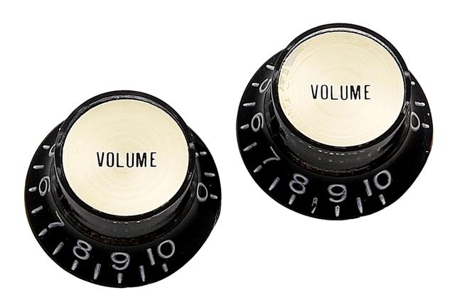 Allparts PK-3294-023 SET OF 2 REFLECTOR VOLUME KNOBS