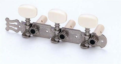 Allparts TK-0125-001 CLASSICAL TUNER SET WITH ROUND WHITE BUTTONS