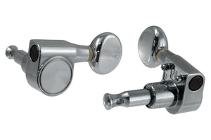 Allparts TK-7590-010 6-IN-LINE 2-PIN TUNER SET Chrome