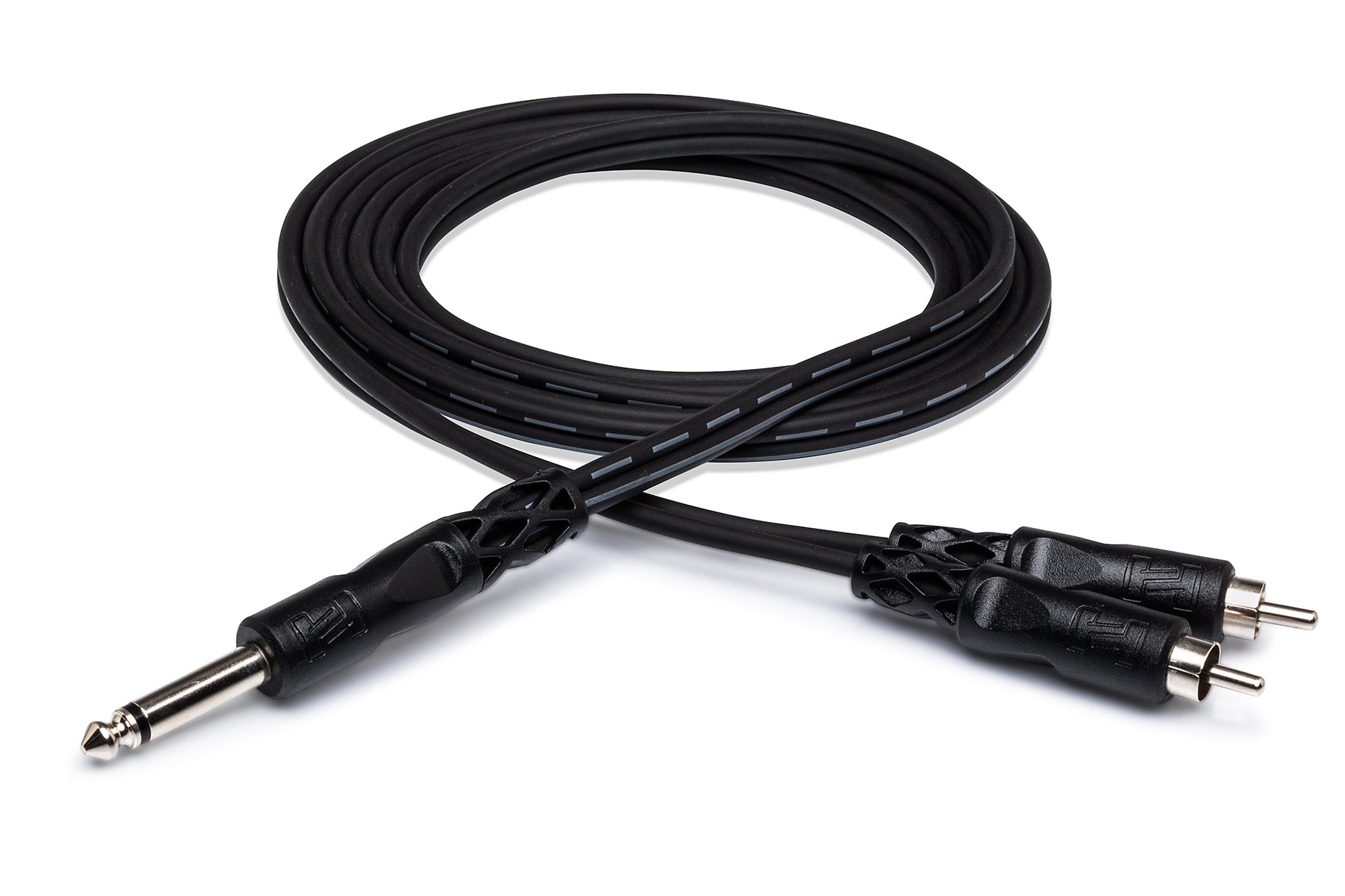 Hosa Y Cable 1/4 in TS to Dual RCA CYR-102
