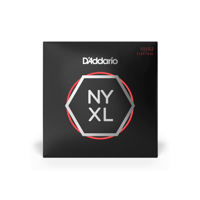 D'Addario 10-52 Light Top/Heavy Bottom, NYXL Electric Guitar Strings NYXL1052