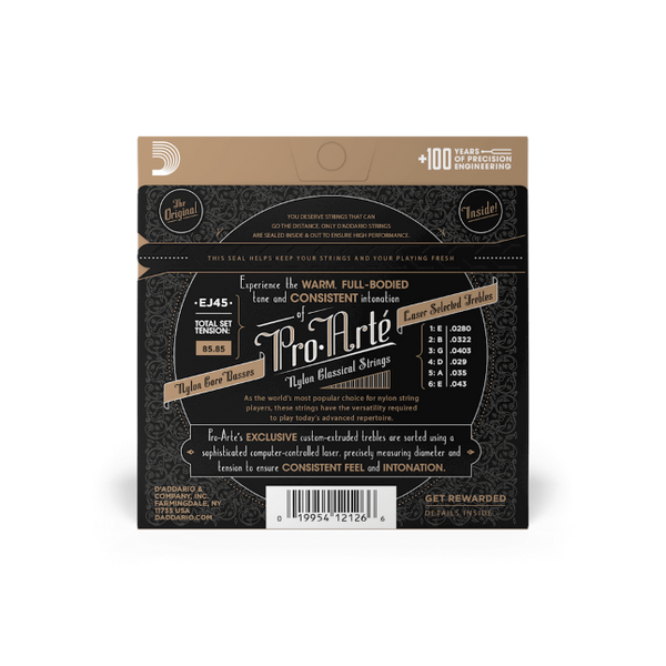 D'Addario Normal Tension, Pro-Arté Nylon EJ45