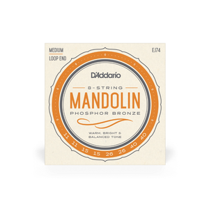 D'Addario EJ74 Mandolin String Set 11-40 Medium, Phosphor Bronze