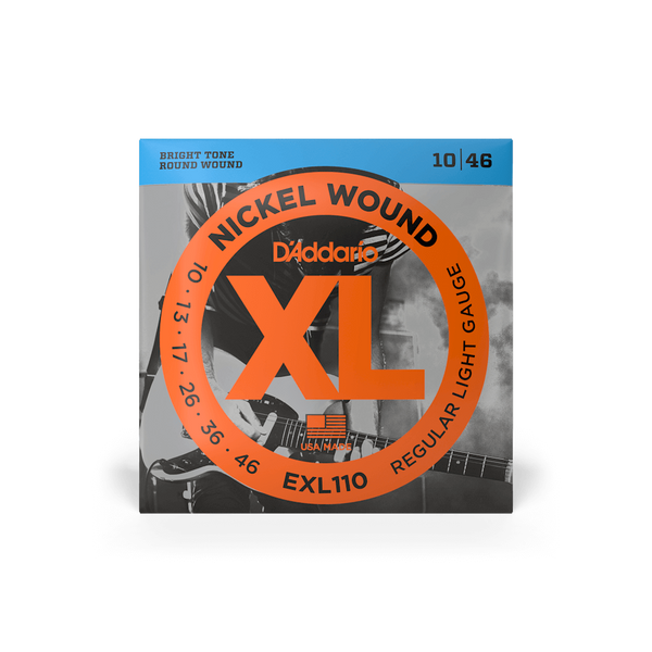 D'Addario EXL110 Nickel Wound Regular Light Electric Guitar Strings, .010 - .046