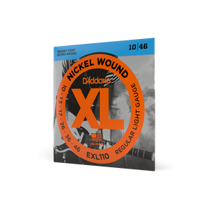 D'Addario EXL110 Nickel Wound Regular Light Electric Guitar Strings, .010 - .046