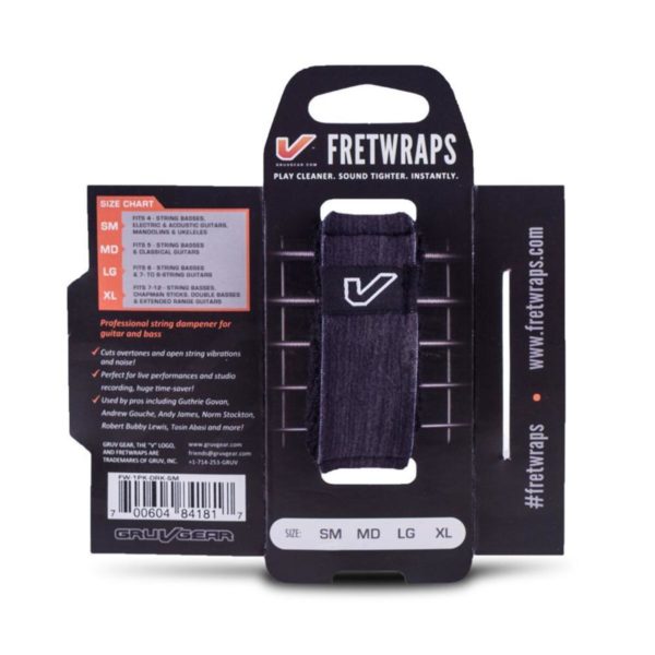 Gruv Gear FW-1PK-DRK-MD Fretwrap Ebony MD