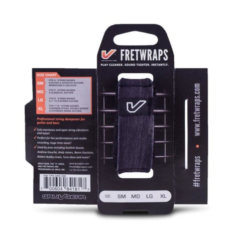 Gruv Gear FW-1PK-DRK-MD Fretwrap Ebony MD