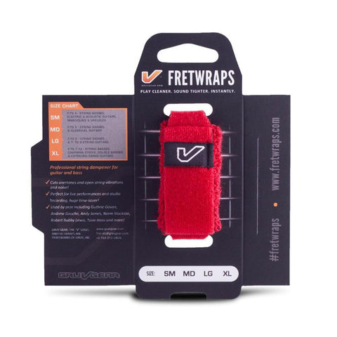 Fretwraps 1 Pack Medium Red FW-1PK-RED-MD