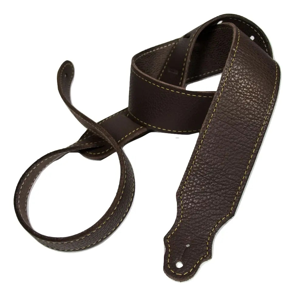 Franklin 2" Purist Glove Leather Guitar Strap Chocolate 4A-CH-G