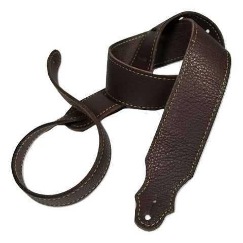 Franklin 2" Purist Glove Leather Guitar Strap Chocolate 4A-CH-G