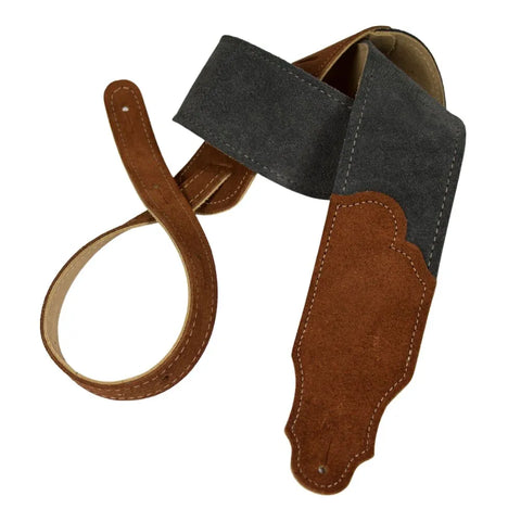Franklin 2.5" Sedona Suede Guitar Strap Gray FSS2-GY-RU 