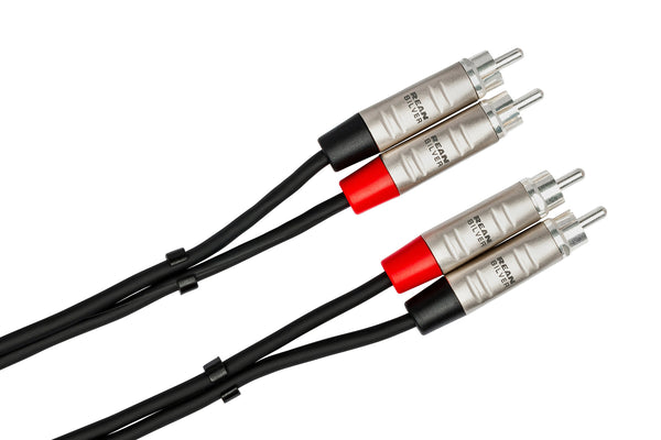 Hosa Pro Stereo Interconnect Dual REAN RCA to Same 5' HRR-005X2