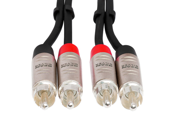 Hosa Pro Stereo Interconnect Dual REAN RCA to Same 5' HRR-005X2