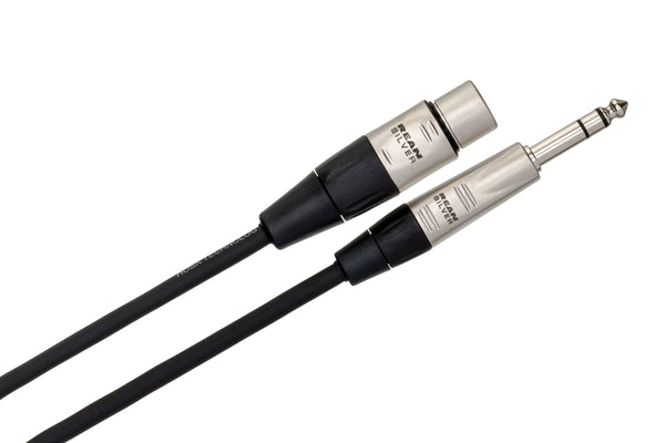 Hosa Pro Balanced Interconnect REAN XLR3F to 1/4 in TRS 5' HXS-005