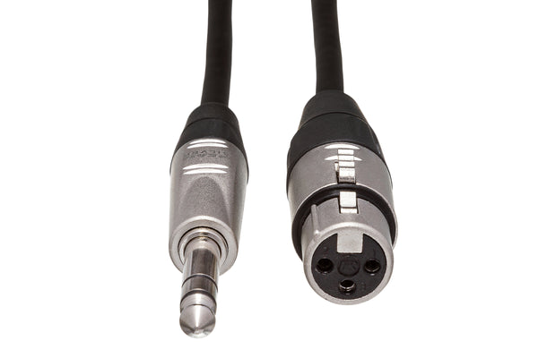 Hosa Pro Balanced Interconnect REAN XLR3F to 1/4 in TRS 5' HXS-005
