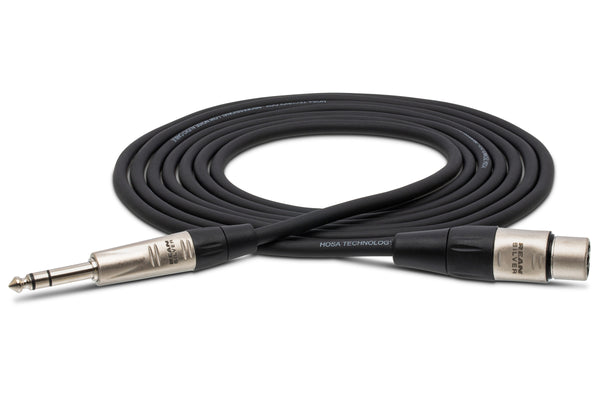 Hosa Pro Balanced Interconnect REAN XLR3F to 1/4 in TRS 5' HXS-005
