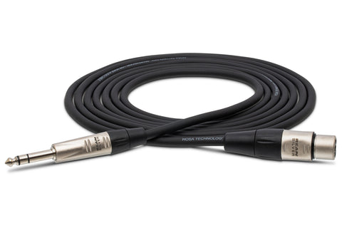 Hosa Pro Balanced Interconnect REAN XLR3F to 1/4 in TRS 5' HXS-005