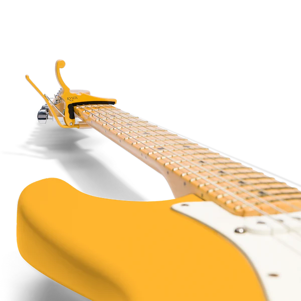 Fender® x Kyser® Quick-Change® Electric Guitar Capo, Butterscotch Blonde KGEFBBA