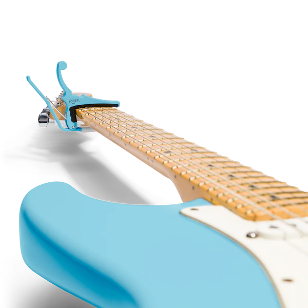 Fender® x Kyser® Quick-Change® Electric Guitar Capo, Daphne Blue KGEFDBA