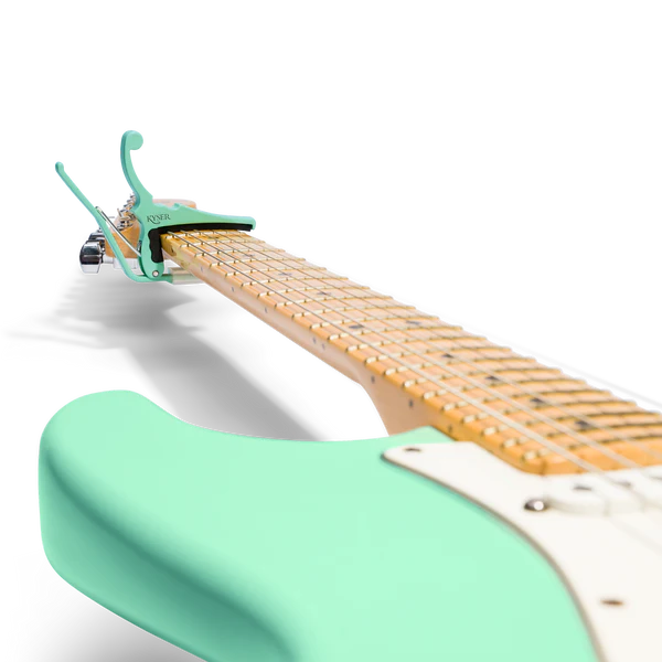 Fender® x Kyser® Quick-Change® Electric Guitar Capo, Surf Green KGEFSGA